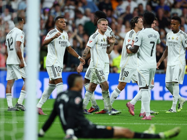 Mastantuono, uno más entre las estrellas del Real Madrid. Foto: REUTERS / Isabel Infantes.