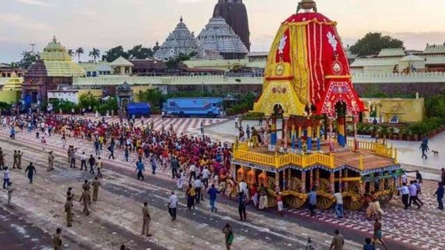 Every year, three massive wooden chariots are constructed afresh for the Jagannath Temple Rath Yatra