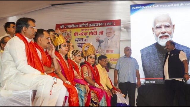 The PM closed his Mann ki Baat address by greeting the nation on Ganesh Utsav and urging people to celebrate festivals the “swadeshi” way. (PTI)