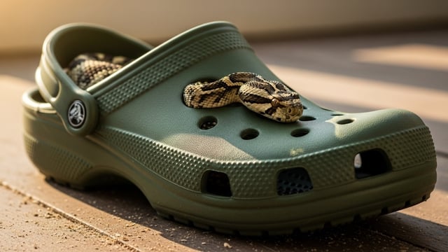 Bengaluru man dies after unknowingly wearing Crocs with a snake hidden inside, unable to feel the bite due to leg numbness.