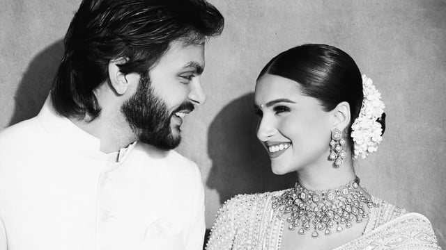 Tara Sutaria, Veer Pahariya Hold Hands, Share Smiles In Latter's Ganpati Post; Fans Say 'Be Protected From Evil Eye'