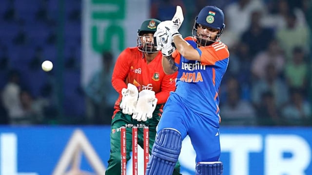 Rinku Singh in action for India in T20Is | Image: ANI