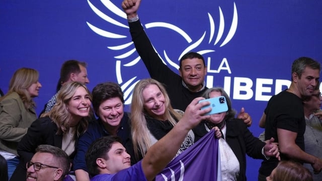 Karina Milei y Martín Menem en respaldo de Lisandro Almirón, candidato a Gobernador en Corrientes.