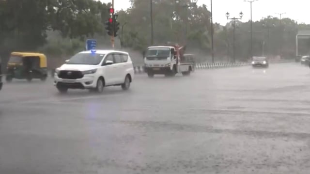Monsoon Rains Bring Temp Drop In Delhi-NCR; Ghaziabad And Noida On Red And Orange Alerts  | Image: ANI