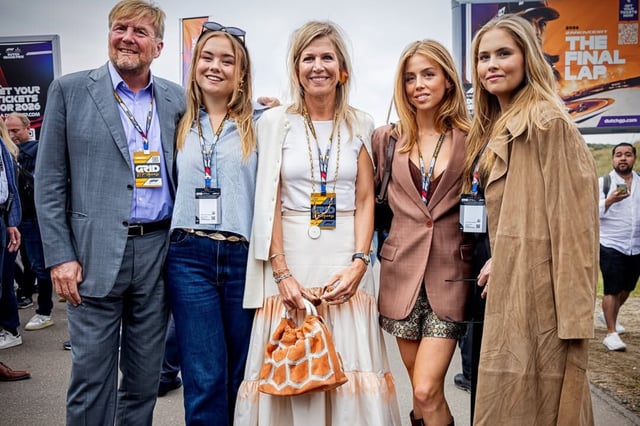 La familia real holandesa en el GP de los Países Bajos