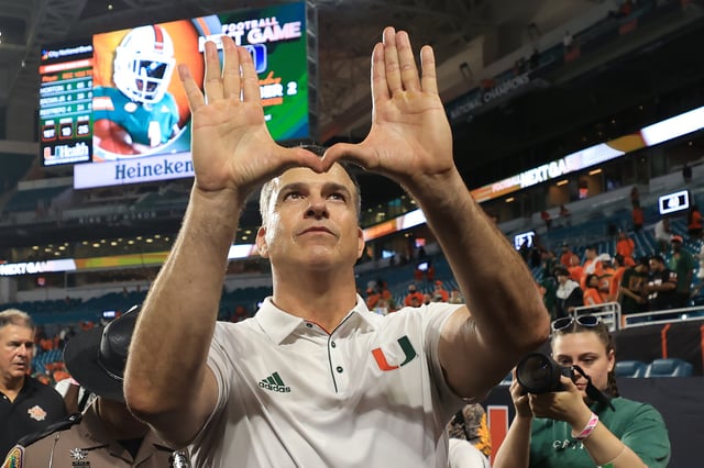 Mario Cristobal and the Miami Hurricanes are slight underdogs at home in Sunday's top-10 clash vs. Notre Dame.