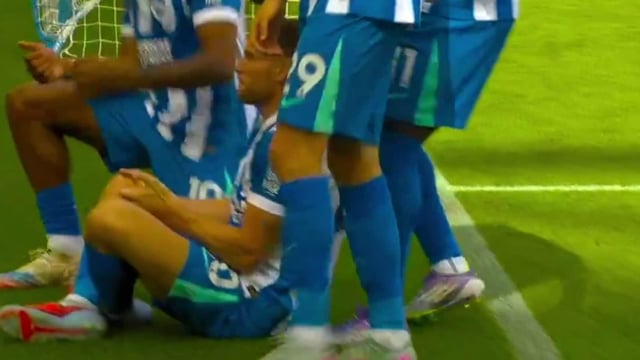 James Milner dedicates his goal to Diogo Jota.