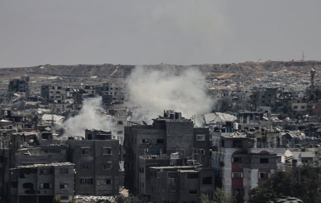 The 38-page prospectus is said to plan for the relocation of Gaza’s more than 2 million people (Photo: Jadallah/Anadolu via Getty Images)