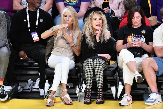 Dyan Cannon attends a basketball game between the Los Angeles Sparks and Chicago Sky at Crypto.com Arena on June 29, 2025 in Los Angeles, California