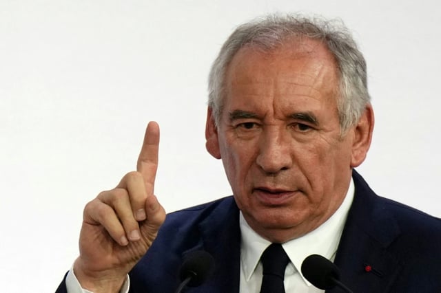 Francois Bayrou lors d'une conférence de presse à Paris, le 25 août 2025