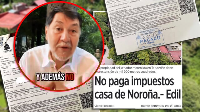 Predio de Noroña no aparece en el catastro y genera polémica por impuestos y legalidad en Tepoztlán. FOTO: Especial