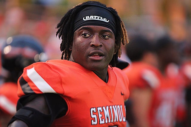Florida State linebacker Ethan Pritchard was shot Sunday night during a gathering in Havana, just 30 minutes outside of Tallahassee. (Chris Hays/Orlando Sentinel)