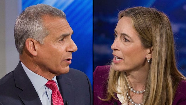 Republican Jack Ciattarelli and Democratic Rep. Mikie Sherrill.
