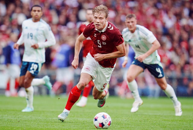 Soccer Football - International Friendly - Denmark v Northern Ireland - Parken, Copenhagen, Denmark - June 7, 2025 Denmark's Rasmus Hojlund in action  Liselotte Sabroe/Ritzau Scanpix via REUTERS/File Photo