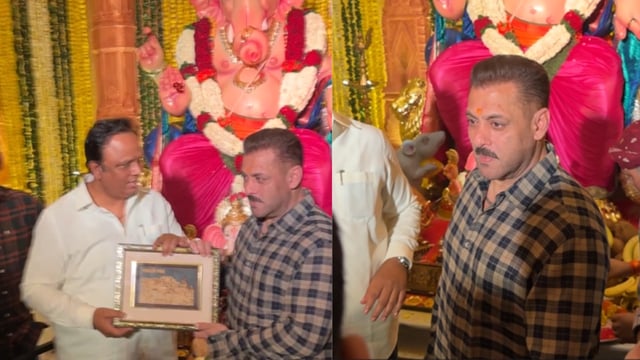 Salman Khan Visits Ashish Shelar's Residence For Ganpati Darshan; Bhaijaan Offers Prayers To Bappa Barefoot - WATCH