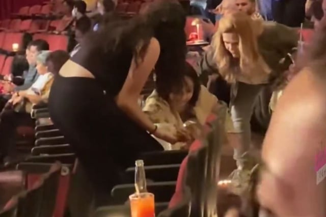 La famosa sufrió una leve caída.
