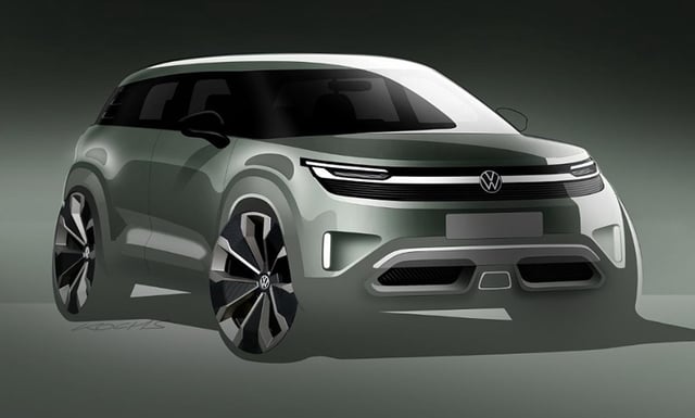 Wenige Tage vor der Premiere am 7. September im Schatten der IAA 2025 veröffentlicht Volkswagen Bilder, die den VW ID.2 X erstmalig in Gänze zeigen.