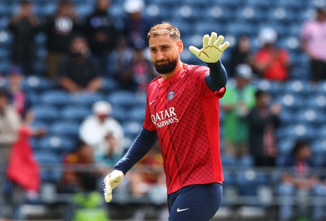 Soccer Football - FIFA Club World Cup - Group B - Seattle Sounders v Paris St Germain - Lumen Field, Seattle, Washington, U.S. - June 23, 2025 Paris St Germain's Gianluigi Donnarumma during the warm up before the match REUTERS/Agustin Marcarian/File Photo