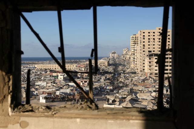 Des bâtiments détruit par la guerre à Gaza-ville, le 1er septembre 2025