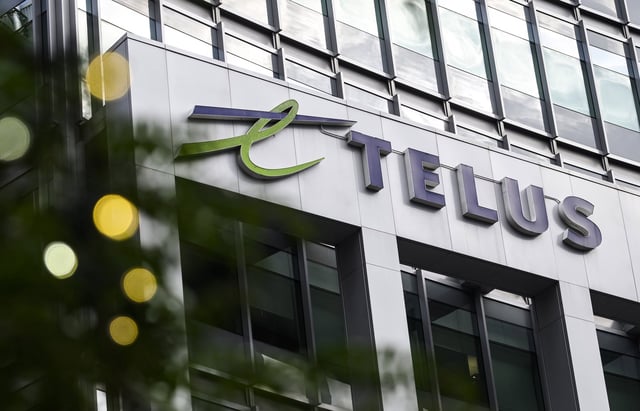 The Telus offices are seen in Ottawa on Friday, Aug. 4, 2023.THE CANADIAN PRESS/Justin Tang