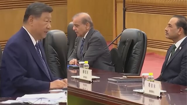 Asim Munir meets Xi Jinping at SCO Summit (Photo/ANI)