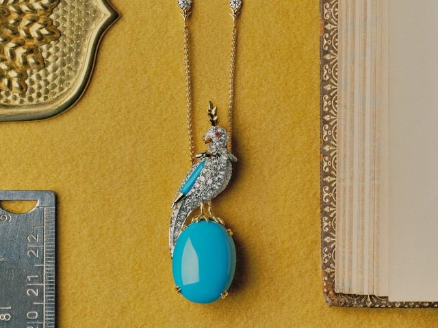 A Bird On A Rock by Tiffany High Jewelry piece.  