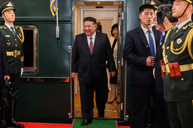 La llegada de Kim a Pekín