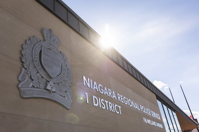 The Niagara Regional Police Service detachment in 1 District located in St. Catharines, Ont., Friday, March 15, 2024. 