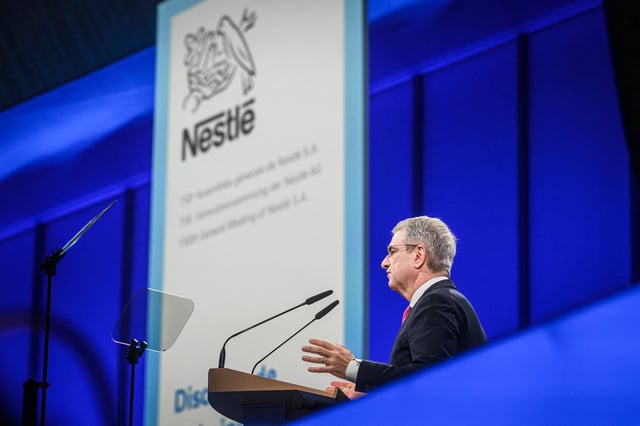 Le directeur général de Nestlé, Laurent Freixe (ici à Lausanne, en avril), a été licencié en raison d’une relation amoureuse avec une subordonnée.