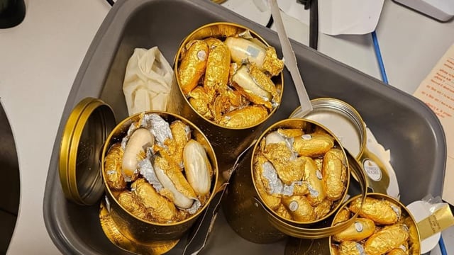 Cocaine seized in chocolate boxes at the Chennai airport.