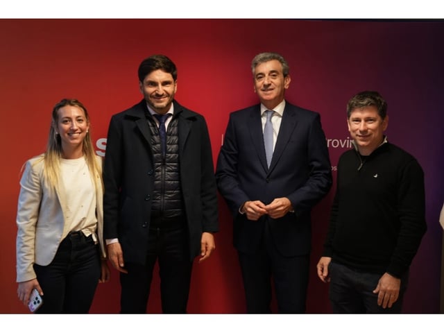 Pablo Domenichini se reunió con el gobernador Pullaro, quien respaldó a los candidatos de Somos Buenos Aires.