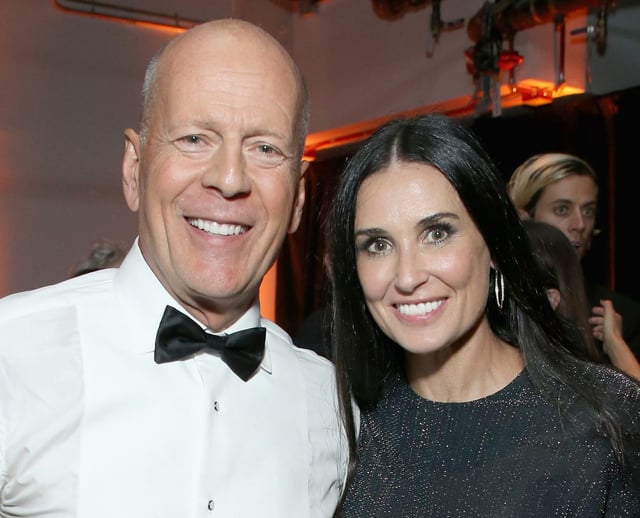 LOS ANGELES, CA - JULY 14:  Bruce Willis and Demi Moore attend the after party for the Comedy Central Roast of Bruce Willis at NeueHouse on July 14, 2018 in Los Angeles, California.  (Photo by Phil Faraone/VMN18/Getty Images For Comedy Central)