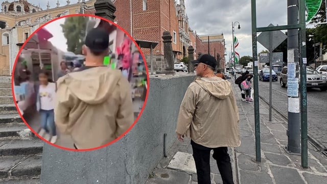 VIDEO: Alejandro Sanz recorre Puebla antes de su presentación y  pasa desapercibido entre la gente