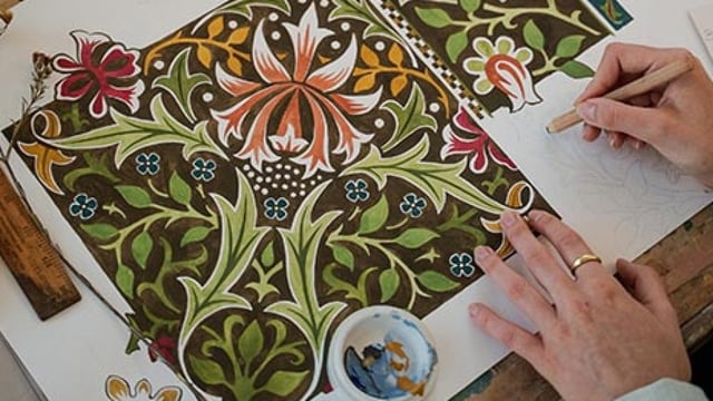 One of the new patterns from the William Morris archive.