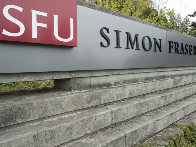 File photo: Simon Fraser University in Burnaby