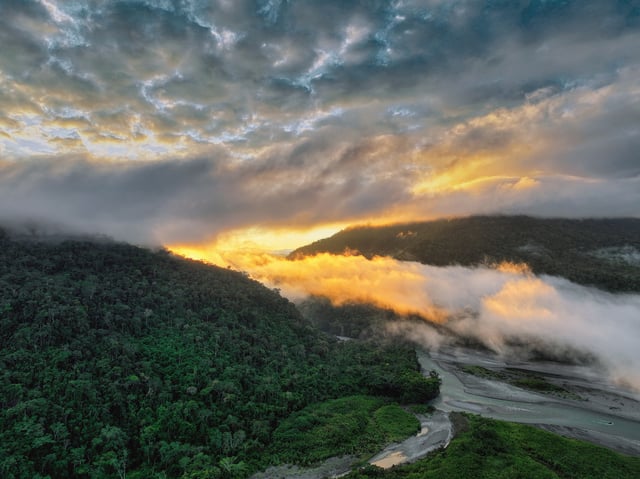 Sunrise over the Amazon. Image by Rhett Ayers Butler