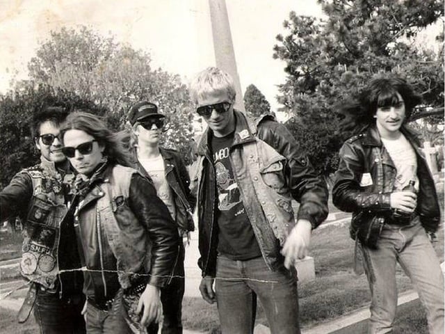 A handout photo of Dayglo Abortions punk band in 2015