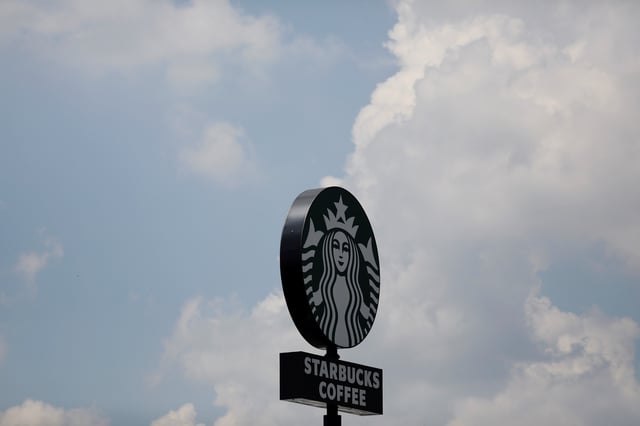 A Starbucks logo is seen at a Starbucks coffee shop in Jundiai, near Sao Paulo, Brazil, February 28, 2018. REUTERS/Nacho Doce/ File Photo