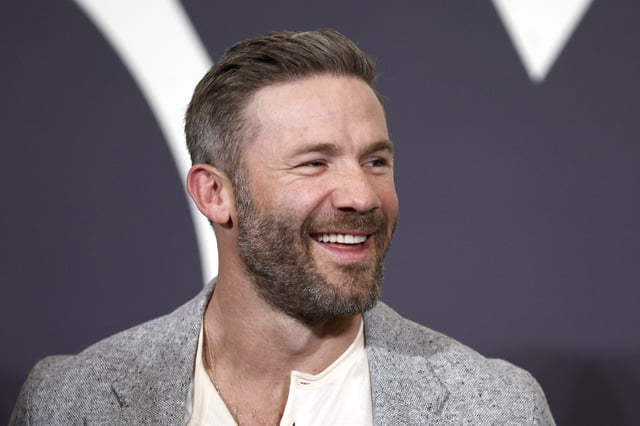 NEW ORLEANS, LOUISIANA - FEBRUARY 06: Former NFL player and FOX NFL Kickoff analyst Julian Edelman speaks to the media during FOX Sports Media Day at Ernest N. Morial Convention Center on February 06, 2025 in New Orleans, Louisiana.