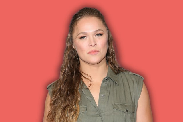 Ronda Rousey is pictured on July 28, 2018 in Beverly Hills, California. The star has apologized for sharing a conspiracy video about the Sandy Hook tragedy.