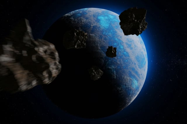 El asteroide 2025 QD8 estuvo más cerca de la Tierra que la Luna, pero la NASA no lo consideró peligroso (Imagen de carácter ilustrativo) (Unsplash/Javier Miranda)