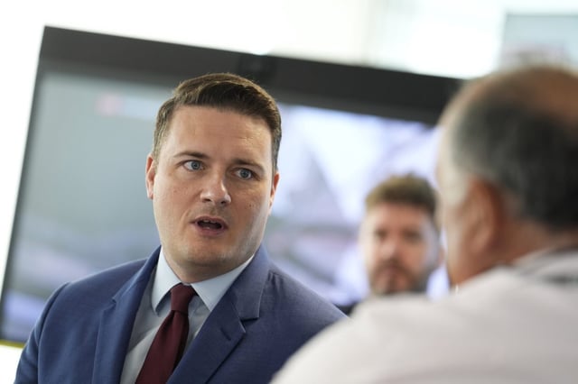 Health Secretary Wes Streeting during a visit to NHS National Operations Centre in London. Photo credit should read: Jordan Pettitt/PA Wire