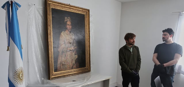 Giuseppe Ghislandis Gemälde „Porträt einer Dame“ tauchte in Mar Del Plata wieder auf