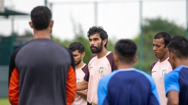 Khalid Jamill's India will face Afghanistan on Thursday, September 4 in CAFA Nations Cup. (Photo: AIFF)
