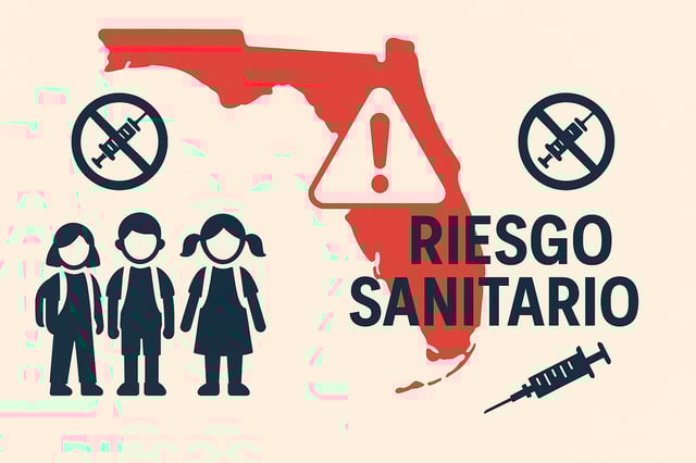 Florida desafía a la OMS: eliminar vacunas obligatorias pondría en riesgo a niños