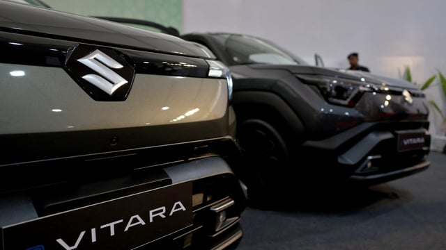 Maruti Suzuki's eVitara at the company's plant Hansalpur, Gujarat.
