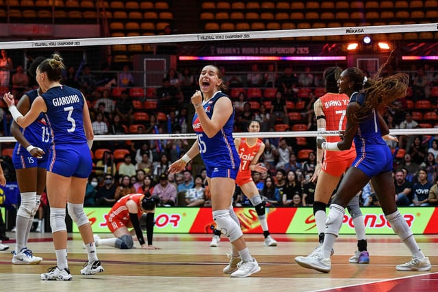 La Française Enora Danard-Selosse lors du match contre la Chine, à Bangkok, le 31 août.