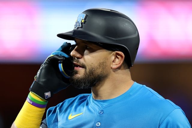 PHILADELPHIA, PENNSYLVANIA - AUGUST 29: Kyle Schwarber #12 of the Philadelphia Phillies during a game against the Atlanta Braves at Citizens Bank Park on August 29, 2025 in Philadelphia, Pennsylvania. (Photo by Emilee Chinn/Getty Images)