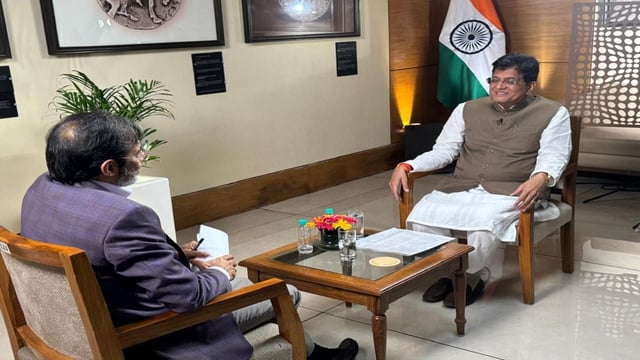 Union Commerce Minister Piyush Goyal speaks to CNN-News18 Editor-in-Chief Rahul Joshi