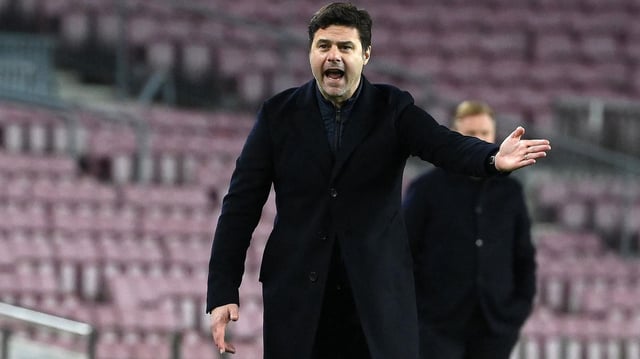 Mauricio Pochettino, en su última visita al Camp Nou con el PSG.